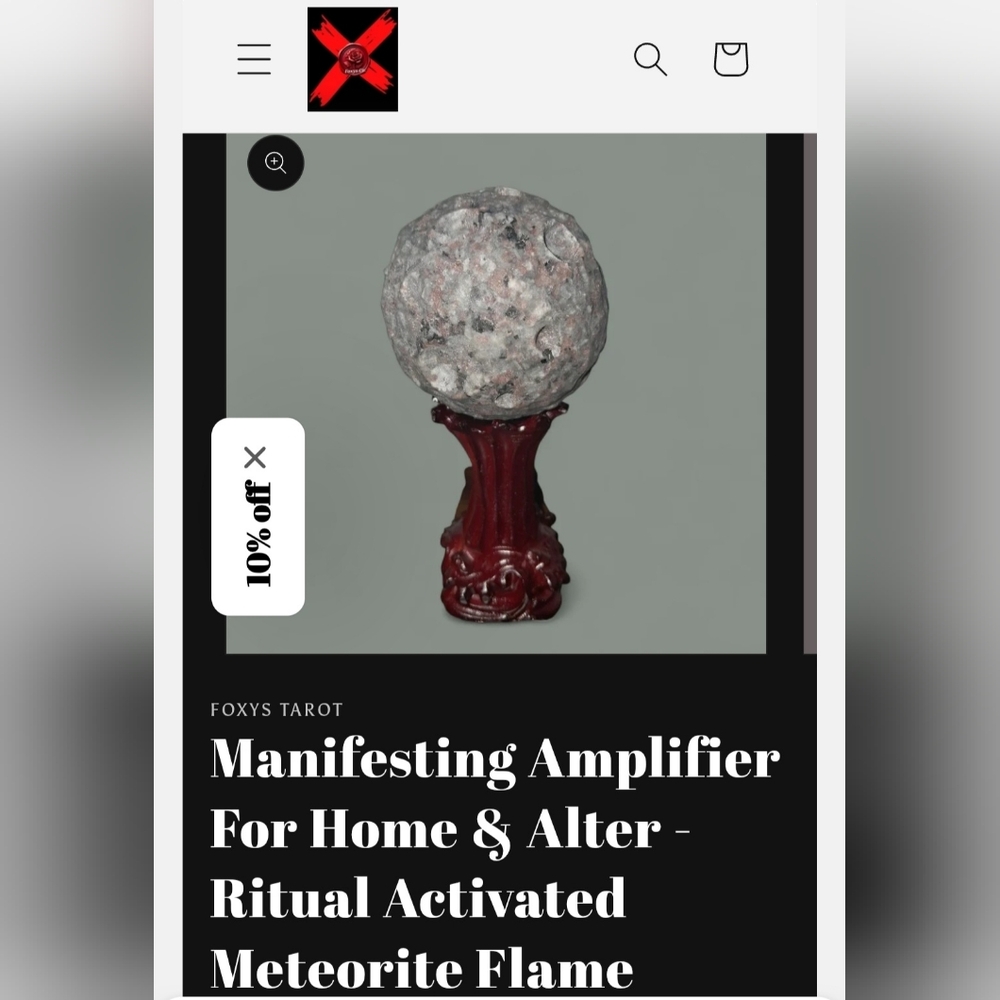 Meteorite Flame Ritual Energy Protecter / Manifesting Amplifier